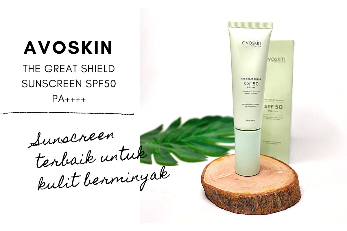 avoskin the great shield sunscreen spf50 pa++++