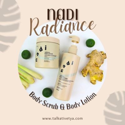 nadi radiance body scrub and body lotion bodycare terbaik indonesia