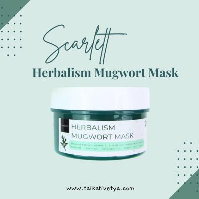review scarlett herbalism mugwort mask untuk kulit berminyak