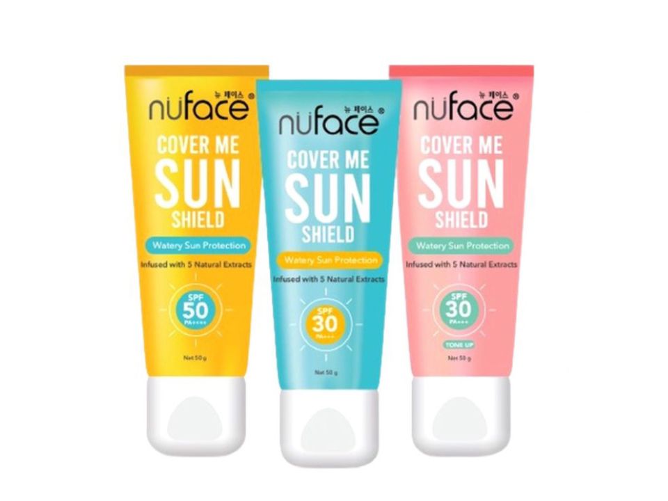 tiga varian sunscreen dari Nuface untuk perlindungan dari sinar UV